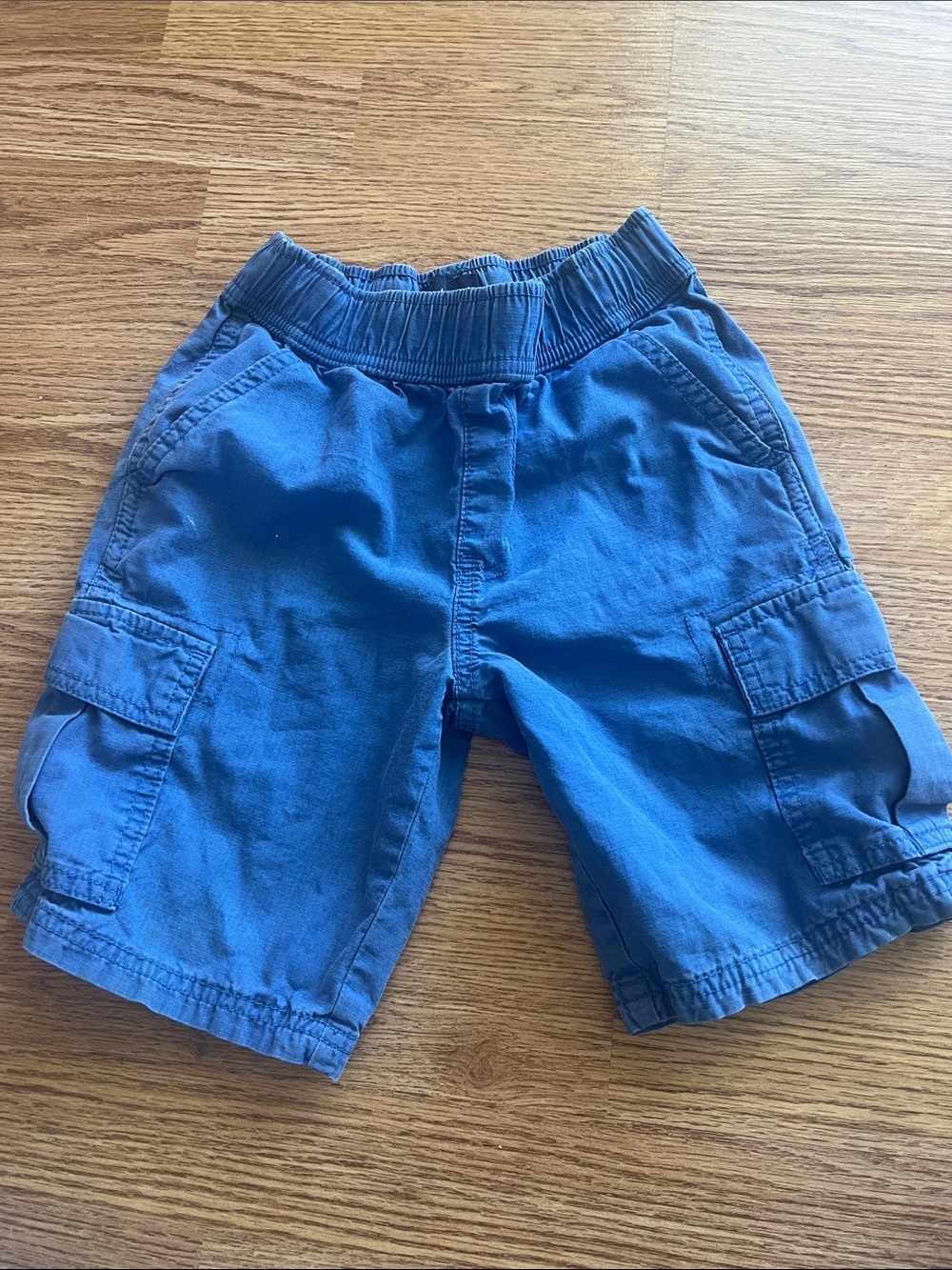 Place Blue Cargo Shorts with Elastic Waist